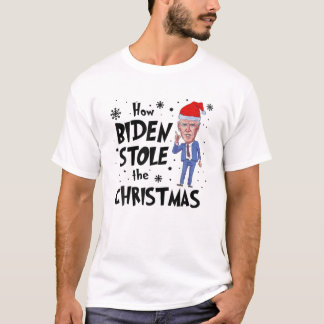 Hur Biden lagrar julfonen Biden Christma? T Shirt