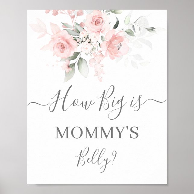 Hur Big är Mamma Belly-tecken Poster (Framsidan)