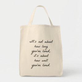 Hur bra du har levt Livsmedel Tote Bag? Tygkasse