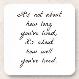 Hur bra du har levt på hårdplast Underlägg