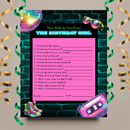 Hur bra du vet 90-årsjubileet Neon Disco Birthday 