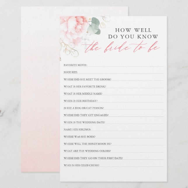 Hur bra vet du att Bristen är Möhippa? (Fram/baksida)