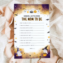 Hur bra vet du Mamma Halloween Baby-spel?