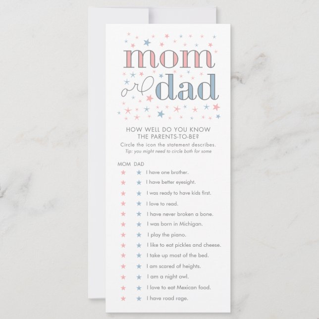 Hur bra vet du om babyvyns spelkort? (Framsida)