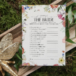 Hur bra vet du om Bride Flowers-spelet?