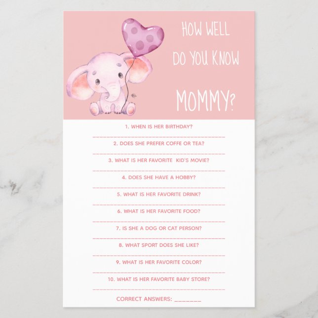 Hur bra vet du om Mamma-babyvyns spelkort? Flygblad (Framsidan)