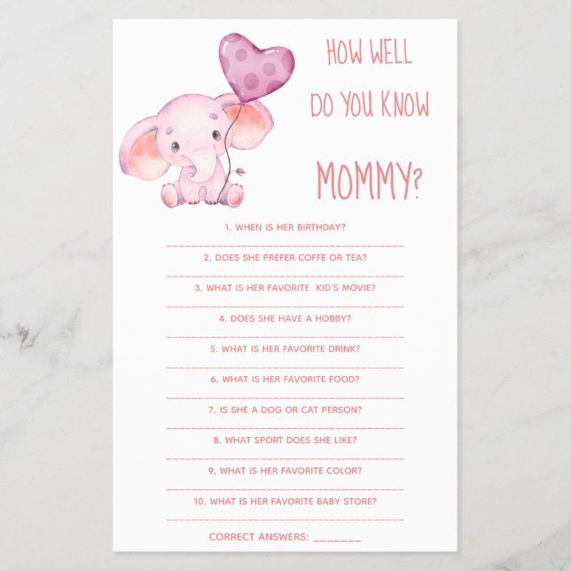 Hur bra vet du om Mamma-babyvyns spelkort? Flygblad (Framsidan)