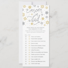 Hur bra vet du om snöflingor, babykläder? inbjudningar