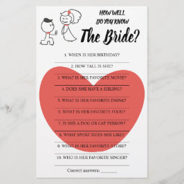 Hur bra vet du vilket kort? flygblad