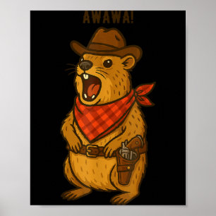 Hur Cowboy Rock Hyrax Awawa Western Rolig _1 Poster