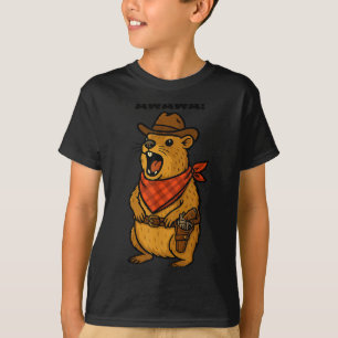 Hur Cowboy Rock Hyrax Awawa Western Roligt T Shirt