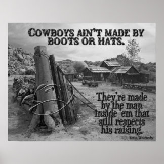Hur cowboyer tillverkas poster
