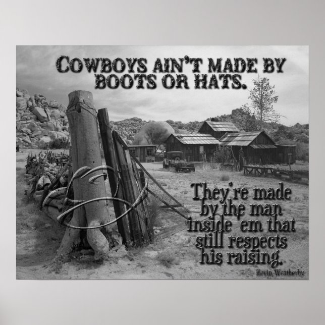 Hur cowboyer tillverkas poster (Framsidan)