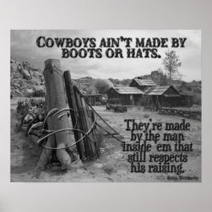 Hur cowboys göras poster