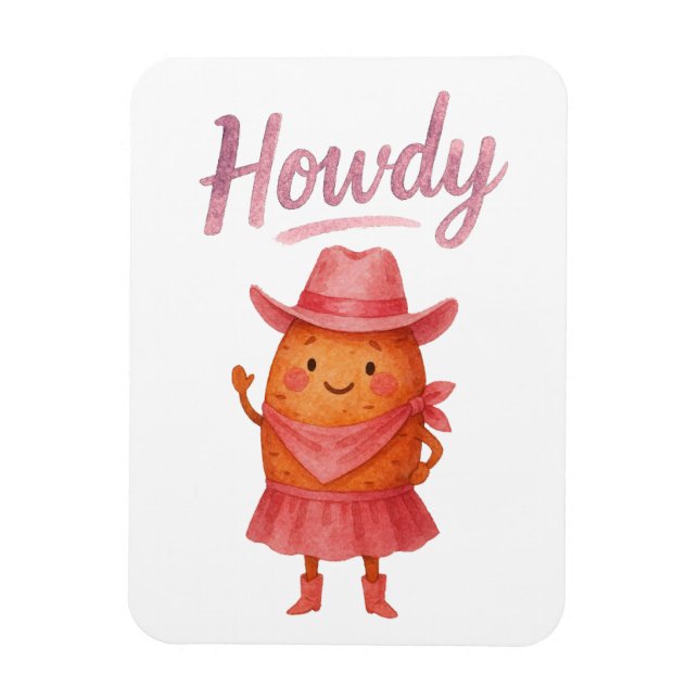 Hur cowgirl från sydstaterna magnet (Vertikal)