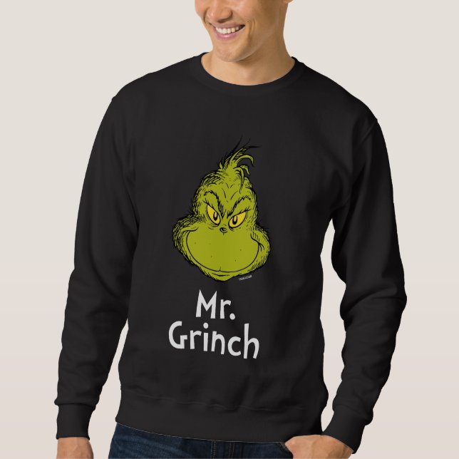 Hur den stora julen går?| Grinch Lång Ärmad Tröja (Framsida)