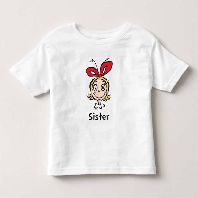 Hur den stora julen går?| Grinch-syster T Shirt (Framsida)