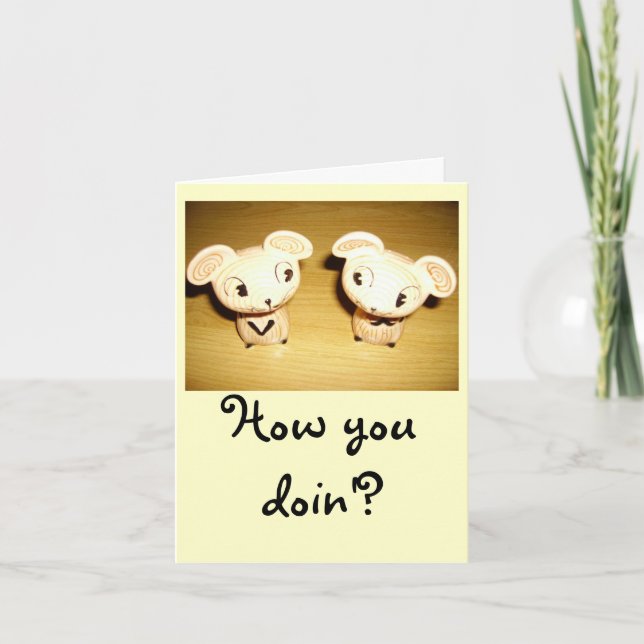 Hur dig Doin'? Notecard Kort (Framsida)