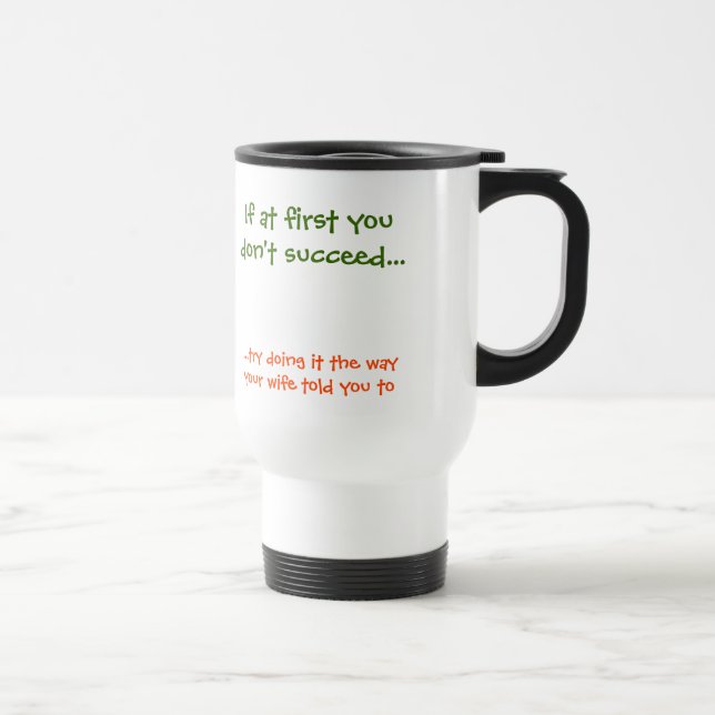 Hur din fru sa till dig | Funny Commuter Mugg (Höger)