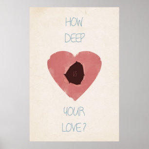 Hur djup är din kärlek? poster