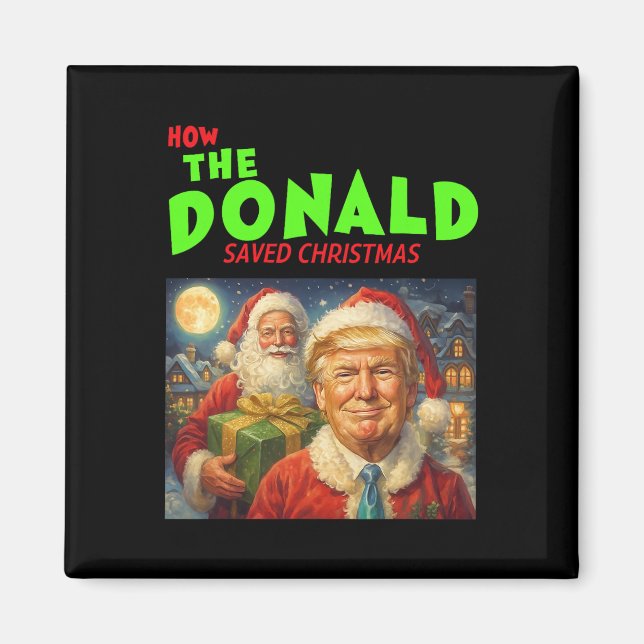 Hur Donald Trump Räddade Julen  Magnet (Framsidan)