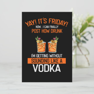 Hur Drunk Vodka är det nu? Inbjudningar