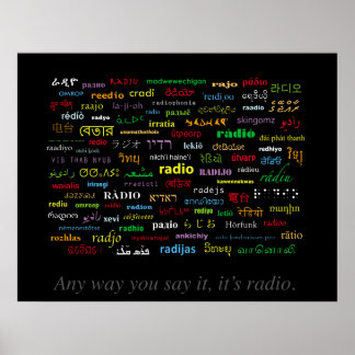 Hur du än säger det, det är radio II Poster