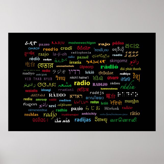 Hur du än säger det, det är radio poster (Framsidan)