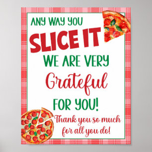 Hur du än skär det, så är det en pizzaavkänningssl poster