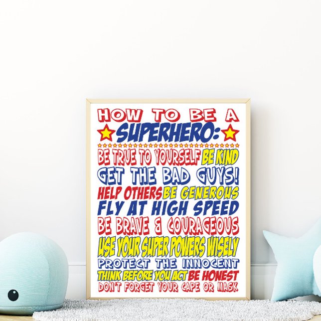 Hur du är en superhjälte-utskrift poster (Skapare uppladdad)