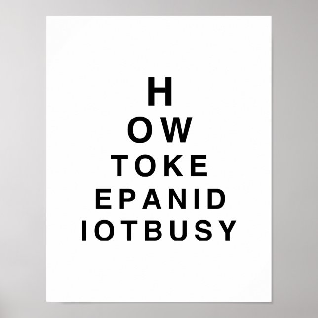HUR DU BEHÅLLOR EN DIOT BUSY.Png Poster (Framsidan)
