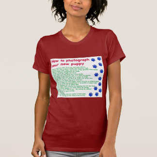 Hur du fotograferar din nya valp t-shirt