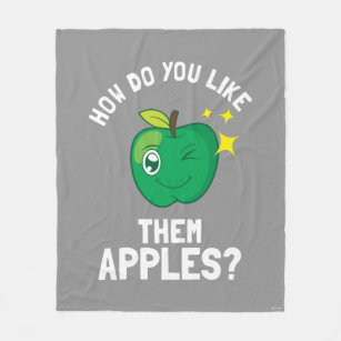 Hur du gillar dem äpplen fleecefilt