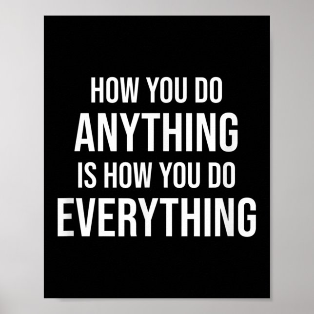 Hur du gör något Motiverande citat Entrepreneu Poster (Framsidan)