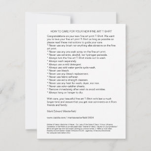 HUR DU KARTAR FÖR DIN FINE ART-SHIRT-PLATTKort