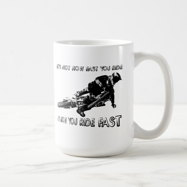 Hur du kör fort Dirt Bike Motocross Mugg Rolig (Höger)