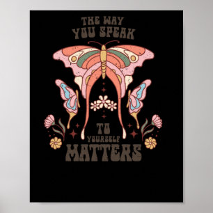 Hur du pratar med dig själv poster