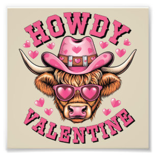 Hur du Valentine Ko Valentins Dag Coquette Kärlek Fototryck