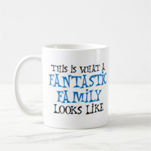 hur en fantastisk familj ser ut kaffemugg