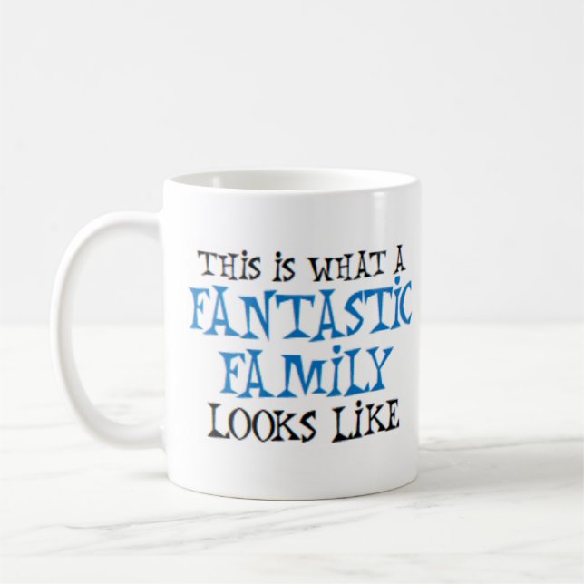 hur en fantastisk familj ser ut kaffemugg (Vänster)