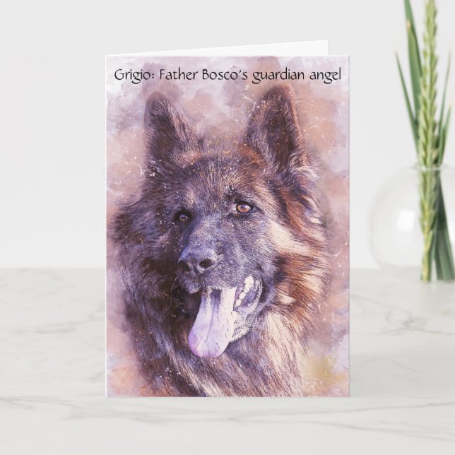 Hur en Guardian Angel Hund bevakade en katolsk prä Kort (Framsida)