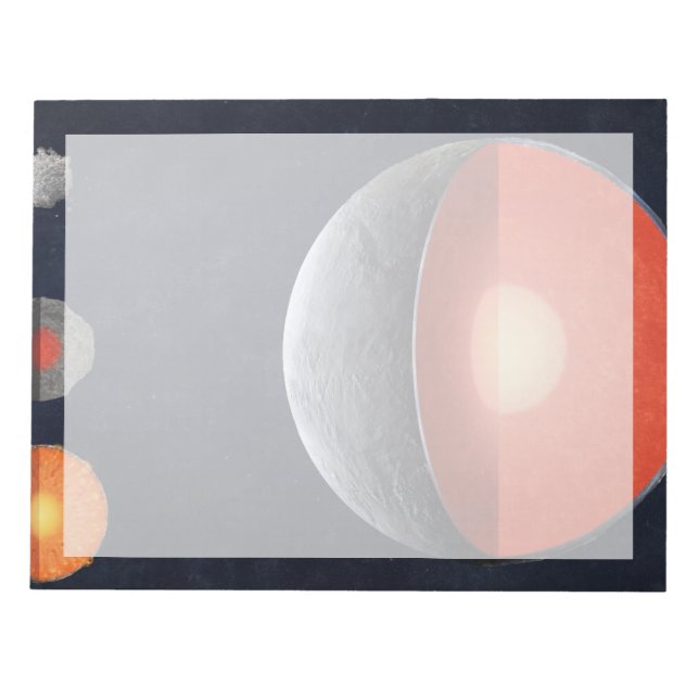 Hur en Rocky Planet formar sig. Anteckningsblock (Framsida)