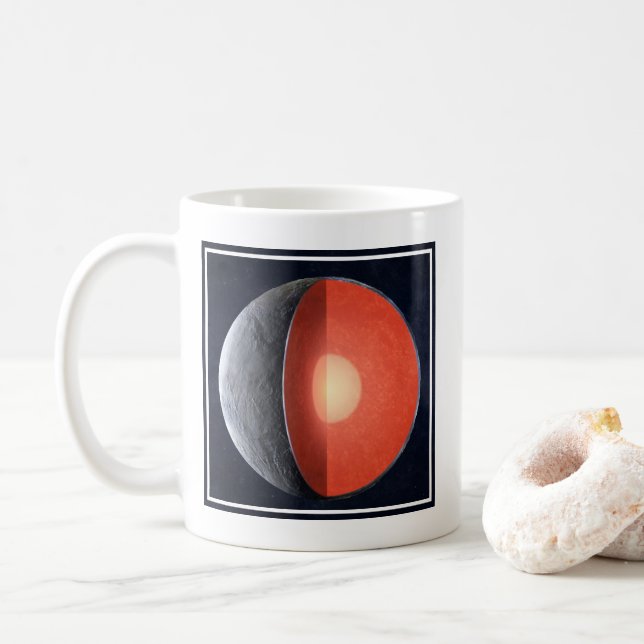 Hur en Rocky Planet formar sig. Kaffemugg (Med munk)