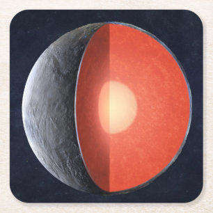 Hur en Rocky Planet formar sig. Underlägg Papper Kvadrat