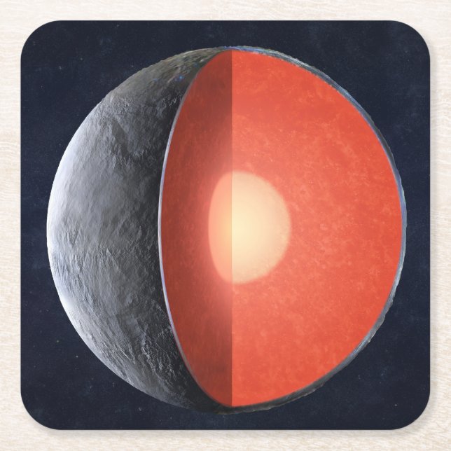 Hur en Rocky Planet formar sig. Underlägg Papper Kvadrat (Framsidan)