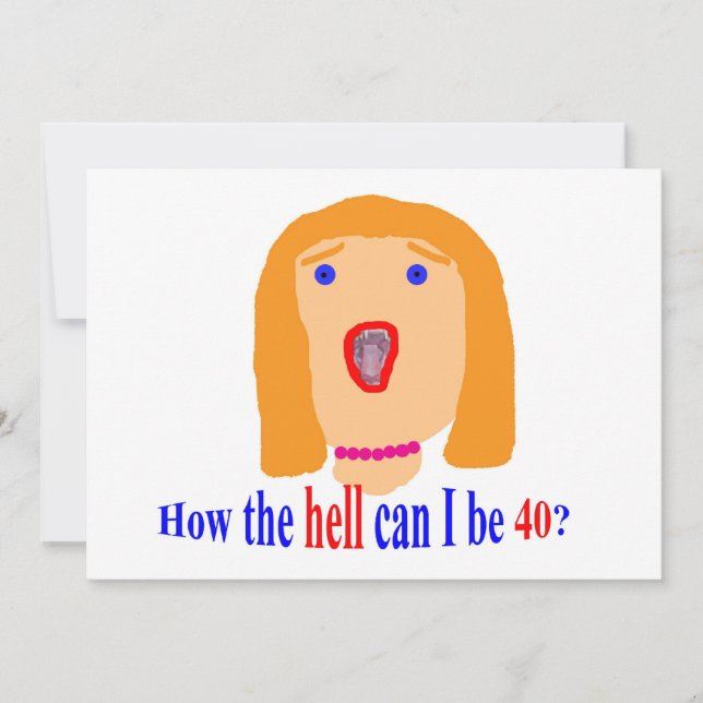 Hur fan kan jag vara 40? (Framsida)