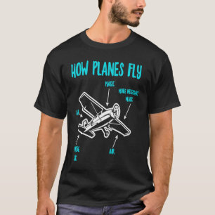 Hur Flygplan Fly Aviation RC Flygplan Pilot T Shirt