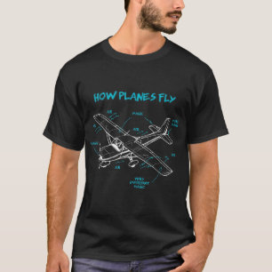 Hur Flygplan Fly Funny Aviation Gift RC Flygplan P T Shirt