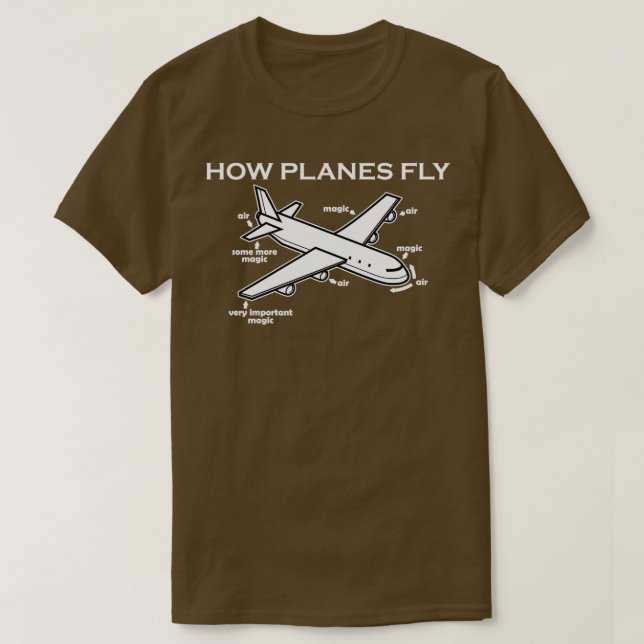 Hur Flygplan flyger 1 T Shirt (Design framsida)