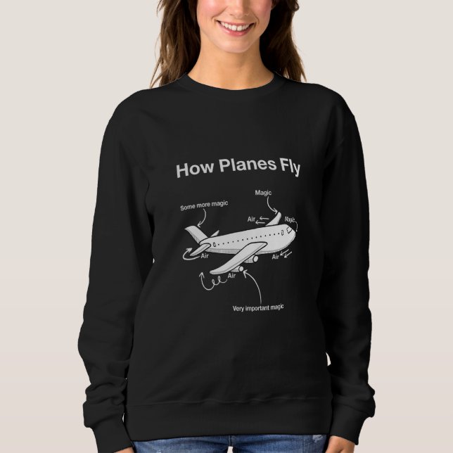 Hur Flygplan flyger flygteknik i Ingenjör T Shirt (Framsida)